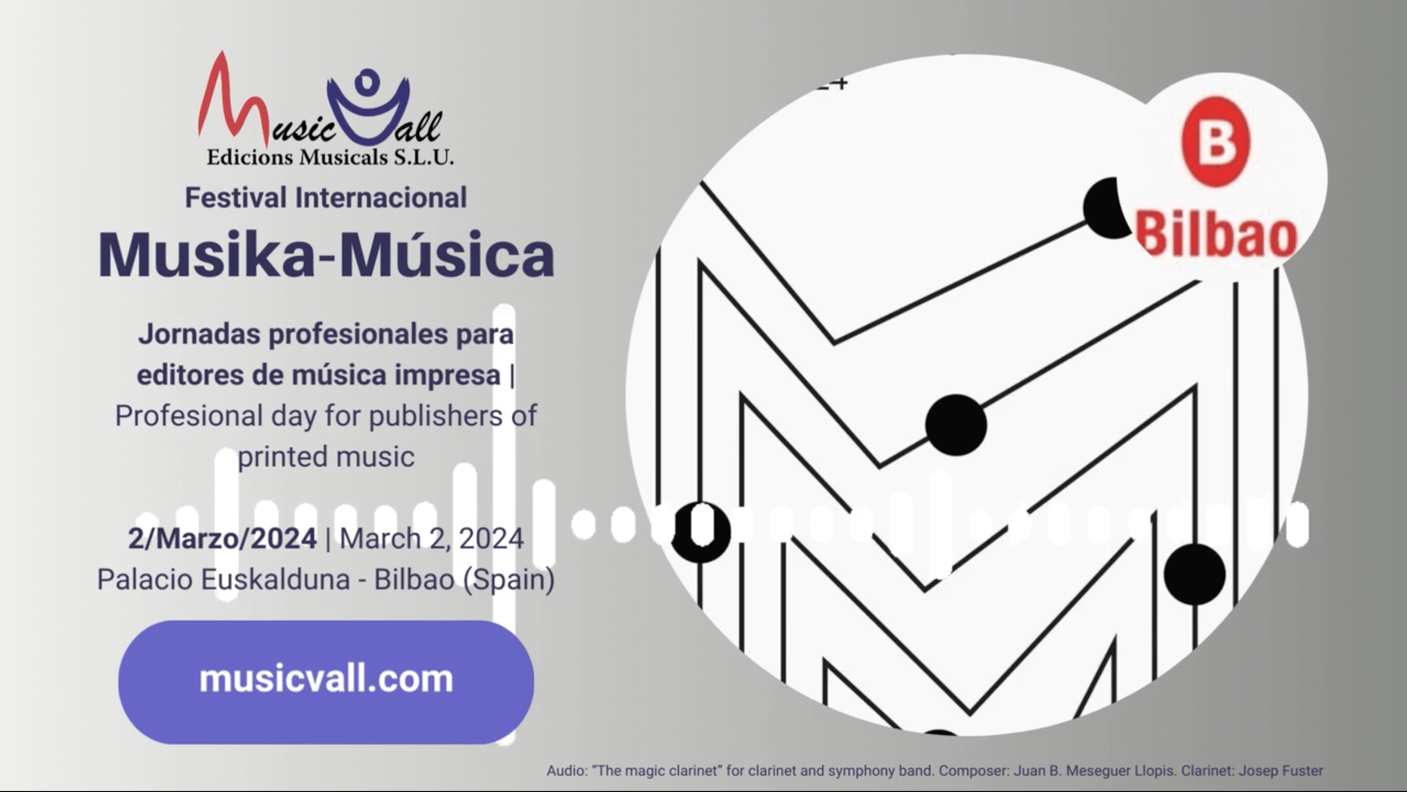 Musicvall estará presente en el Festival Internacional Musika de Bilbao